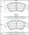 StopTech Performance 08-10 Audi A5 / 10 S4 / 09-10 Audi A4 (except Quattro) Front Brake Pads Stoptech