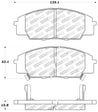 StopTech Performance 00-09 S2000/06+ Civic Si/02-06 RSX-S (non base) Front Brake Pads Stoptech