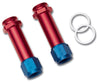 Russell Performance -8 AN Carb Inlet Fittings (2 pcs.) (Red/Blue) Russell