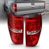 ANZO 2009-2014 Ford F-150 Euro Taillight Red/Clear (W/O Bulb) ANZO