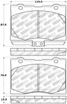 StopTech 05-12 Acura RL Street Select Front Brake Pads Stoptech