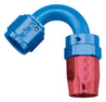 Russell Performance -12 AN Red/Blue 120 Degree Full Flow Swivel Hose End (With 1-1/8in Radius) Russell