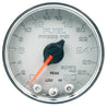 Autometer Spek-Pro Gauge Fuel Press 2 1/16in 30psi Stepper Motor W/Peak & Warn Slvr/Chrm AutoMeter