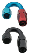 Fragola -16AN Fem x -12AN Hose 180 Degree Reducing Hose End - Black Fragola