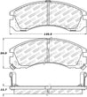 StopTech Street Select Brake Pads w/Hardware - Front Stoptech