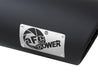 aFe Power MACH Force-Xp 4in In x 6in Out x 15in L Driver Side Clamp-On 4in 409 SS Exhaust Tip-Black aFe