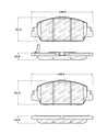 StopTech 14-18 Ford Fusion SE Luxury Street Performance Front Brake Pads Stoptech