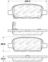 StopTech Street Select 03-12 Infiniti FX35 Rear Brake Pads Stoptech