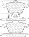 StopTech Street Select Brake Pads w/Hardware - Front Stoptech