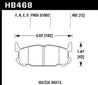 Hawk 04-05 Mazda Miata HPS 5.0 Street Rear Brake Pads Hawk Performance