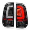 ANZO 2008-2016 Ford F-250 LED Taillights Black Housing Clear Lens (Pair) ANZO