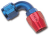 Russell Performance -6 AN Red/Blue 90 Degree Full Flow Hose End Russell
