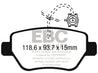 EBC 14-17 Maserati Ghibli (330 PS Package ONLY) Yellowstuff Rear Brake Pads EBC