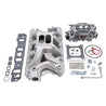 Edelbrock Manifold And Carb Kit Performer RPM Air-Gap Small Block Ford 351W Natural Finish Edelbrock