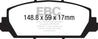 EBC 12+ Acura RDX 3.5 Ultimax2 Front Brake Pads EBC