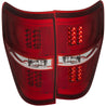 ANZO 2009-2013 Ford F-150 LED Taillights Red/Clear ANZO