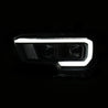 ANZO 2016-2017 Toyota Tacoma Projector Headlights w/ Plank Style Switchback Black w/ Amber w/ DRL ANZO