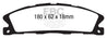 EBC 13+ Ford Explorer 3.5 Twin Turbo 4WD Greenstuff Front Brake Pads EBC