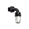Russell Performance Hose End #8 Hose to #8 Radius Inlet Port 90 Deg Blk/Clr Russell
