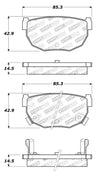 StopTech Street Touring 89-98 240SX Rear Brake Pads Stoptech