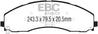 EBC 2017+ Ford F-450 Ultimax2 Front Brake Pads EBC