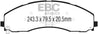 EBC 2017+ Ford F-450 Bluestuff Front Brake Pads EBC