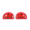 Power Stop 09-11 BMW 335d Front Red Calipers w/Brackets - Pair PowerStop