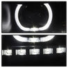 Xtune Chevy Silverado 1500/2500/3500 07-13 LED Halo Projector Headlights Black PRO-JH-CSIL07-CFB-BK SPYDER