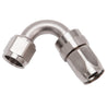 Russell Performance -8 AN Endura 120 Degree Full Flow Swivel Hose End (With 3/4in Radius) Russell