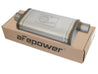 aFe MACHForce XP SS Muffler 2.5in Center Inlet / 2.5in Offset Outlet 18in L x 9in W x4in H Body aFe