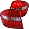 ANZO 2006-2007 Mercedes Benz M Class W164 LED Taillights Red/Clear ANZO