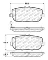 StopTech OE Fit Rear Sport Brake Pads Stoptech