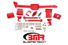 BMR 05-14 S197 Mustang Body Mount Watts Link Rod End/Poly w/ Adj. Axle Clamps - Red BMR Suspension