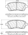 StopTech Performance 11-13 Ford Fiesta Front Brake Pads Stoptech