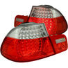 ANZO 2000-2003 BMW 3 Series E46 LED Taillights Red/Clear ANZO
