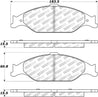 StopTech Street Select Brake Pads - Rear Stoptech