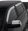 Stampede 2009-2018 Dodge Ram 1500 Crew Cab Pickup Tape-Onz Sidewind Deflector 4pc - Chrome Stampede