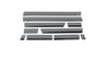 Putco 15-19 Chevy Silverado HD - Double Cab - 6.5in Bed (10pcs) Black Platinum Rocker Panels Putco