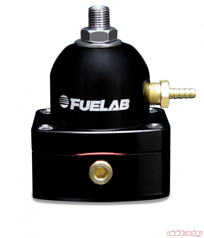 Fuelab 535 TBI Adjustable Mini FPR 10-25 PSI (2) -6AN In (1) -6AN Return - Black Fuelab