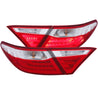 ANZO 2015-2016 Toyota Camry LED Taillights Red/Clear ANZO