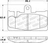 StopTech Street Rear Brake Pads 01-06 Lexus LS430 Stoptech