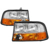 xTune 98-01 GMC Jimmy S15 (w/Fog Lights) OEM Headlights w/Amber Bumper - Chrm (HD-JH-GS1598-OE-C) SPYDER