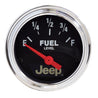 Autometer Jeep 52mm 73 OHMS Empty/8-12 OHMS Full Short Sweep Electronic Fuel Level Gauge AutoMeter