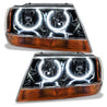 Oracle 99-04 Jeep Grand Cherokee SMD HL - Black - White ORACLE Lighting
