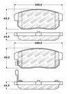 StopTech 04-11 Mazda RX-8 Street Select Rear Brake Pads Stoptech