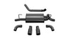 Corsa 18+ Jeep Wrangler JL 2.5in Dual Rear Exit Black Tips Sport Axle-Back Exhaust CORSA Performance