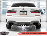 AWE Tuning 2019+ BMW M340i (G20) Track Edition Exhaust - Quad Diamond Black Tips AWE Tuning