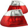 ANZO 2000-2003 BMW 3 Series E46 Taillights Red/Clear ANZO