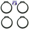 Yukon Gear (4) Full Circle Snap Rings / Fit 297X U-Joint w/ Aftermarket Axle Yukon Gear & Axle