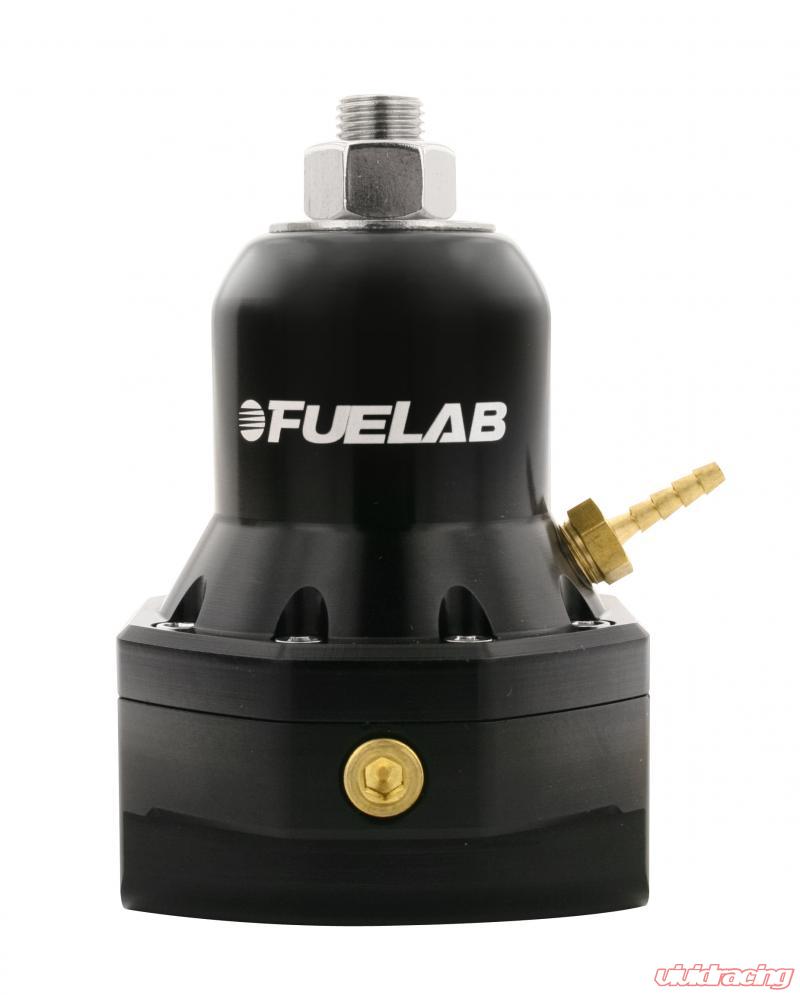 Fuelab 565 EFI Adjustable FPR 40-80 PSI (2) -10AN In (1) -10AN Return Max Flow Bypass - Black Fuelab
